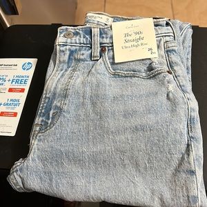 Curve love 90s ultra high rise straight jeans